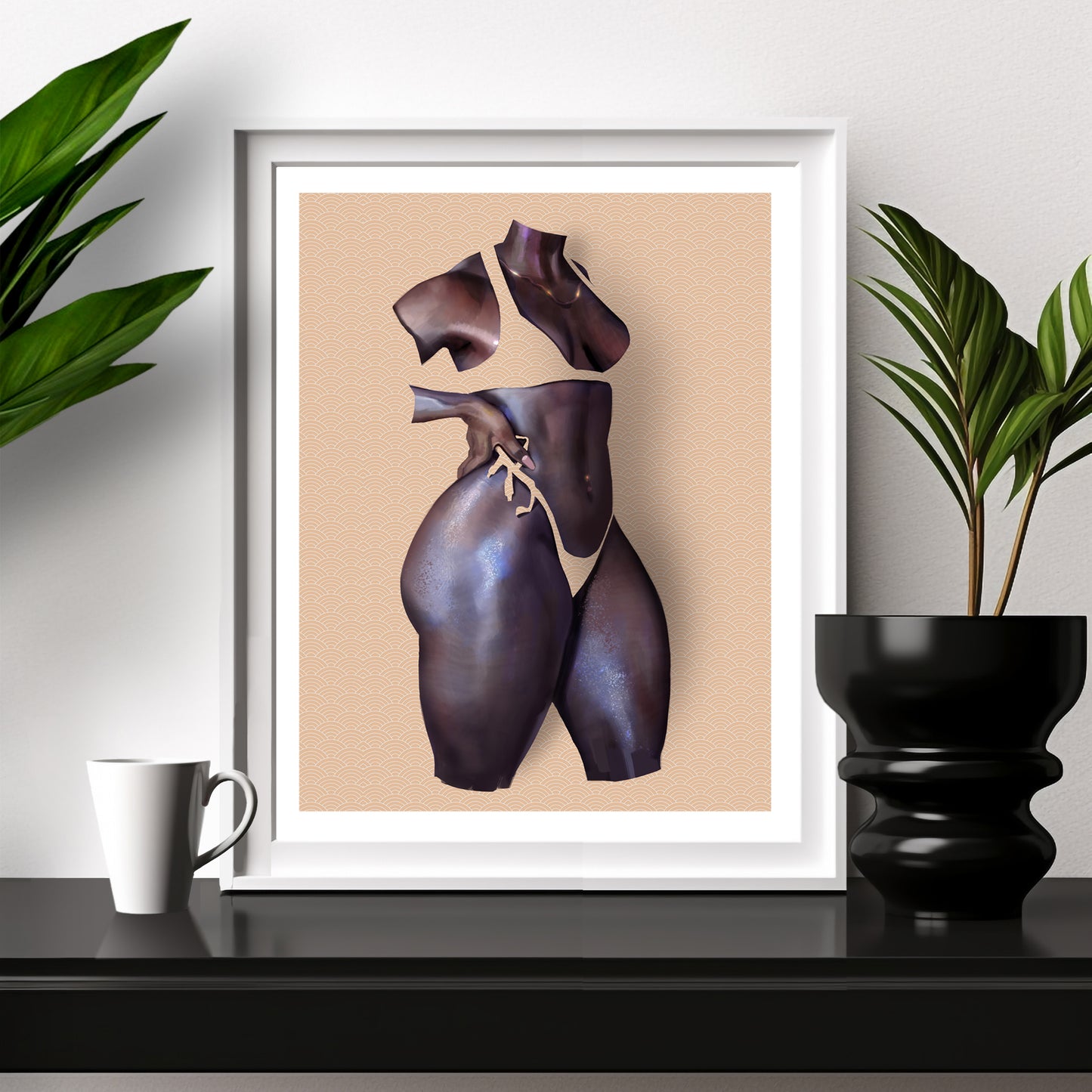 Figure Study 01 Collectible cotton print