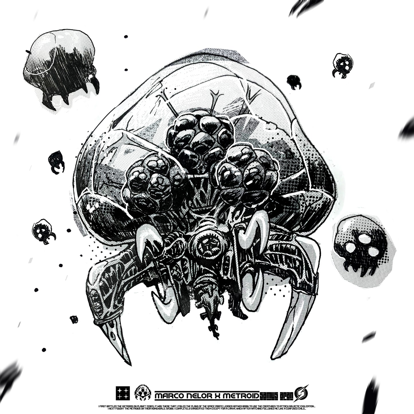 09 Metroid Swarm Limited Edition Print